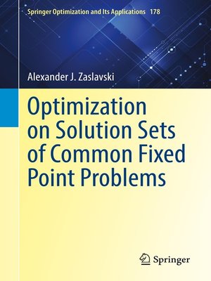 cover image of Optimization on Solution Sets of Common Fixed Point Problems